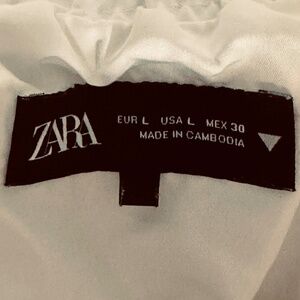 Zara White Bubble Skirt